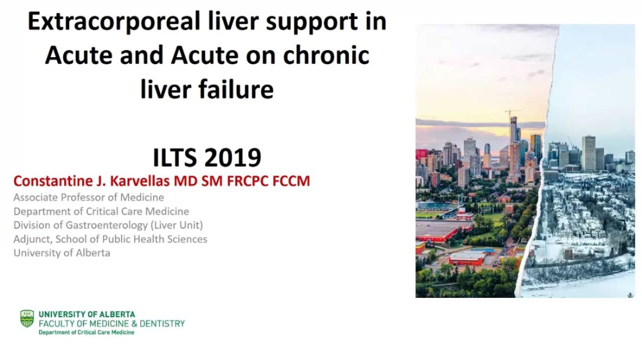Extracorporeal liver support in ALF and ACLF » ILTS Education